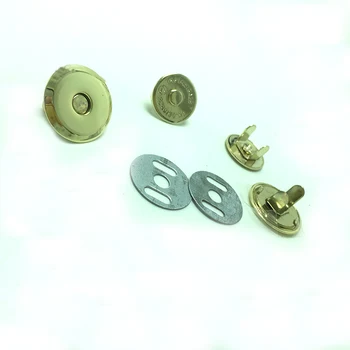 100 комплектов магнитных защелок для кошелька 18 мм-Золотая кнопка для сумок